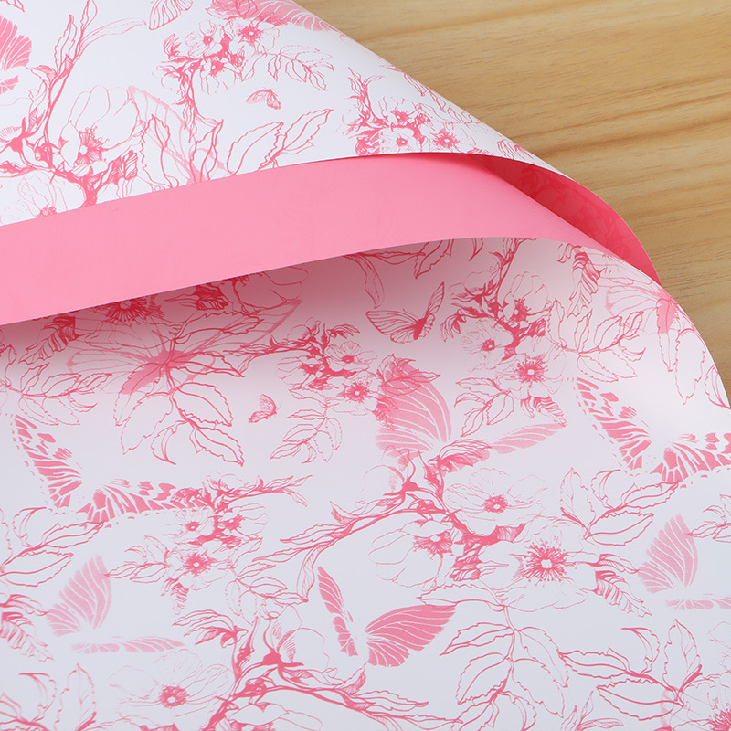 Flower Stream Butterfly Wrapping Paper New Style - Image 3