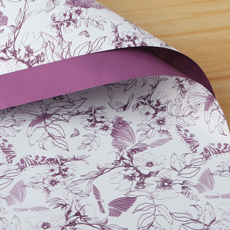 Flower Stream Butterfly Wrapping Paper New Style - Image 2